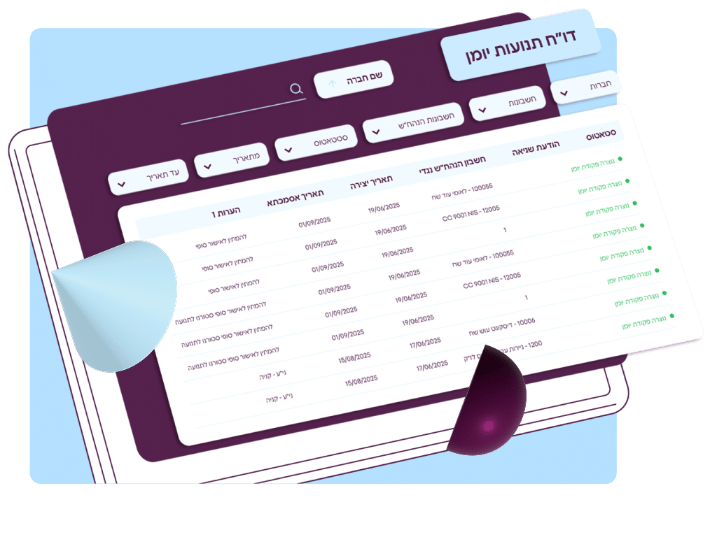 התאמות בנקים אוטומטיות