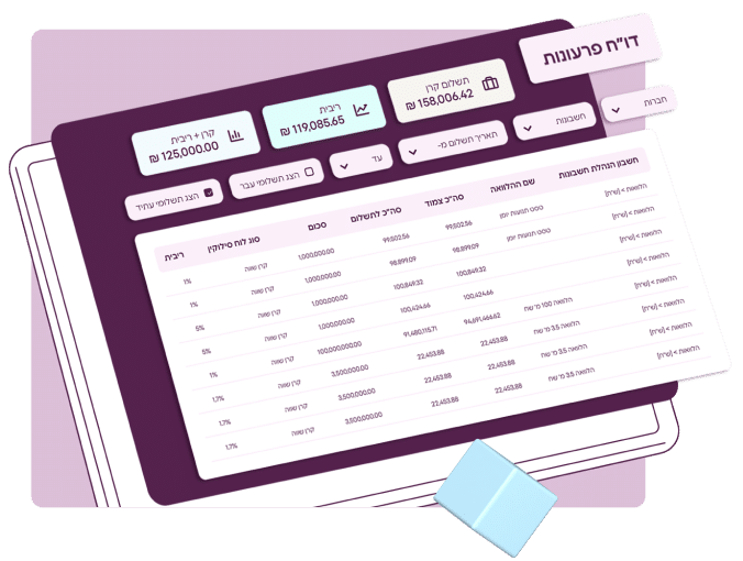 תוכנה לניהול הלוואות